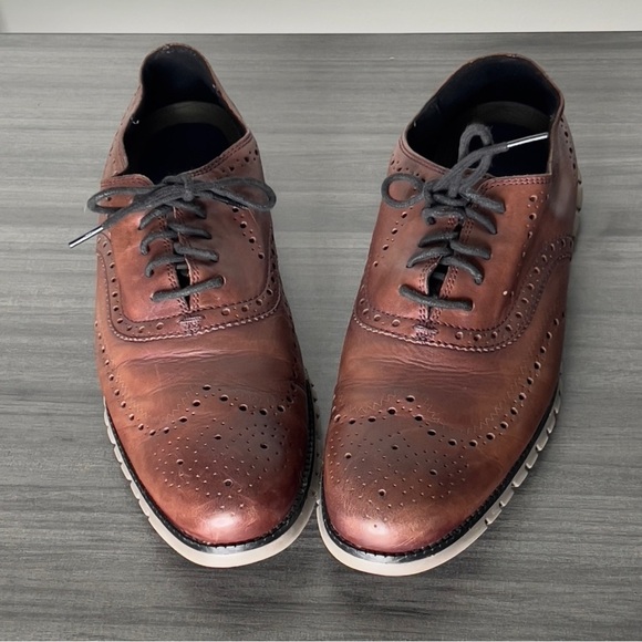 Men\'s Cole Haan ZERØGRAND Remastered Wingtip Oxfords Brown Lace Up main image 4